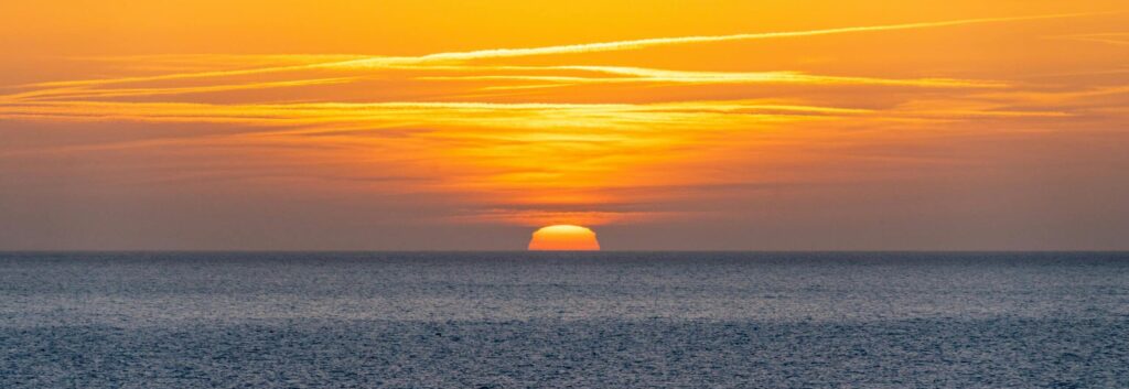 sunset en marina beach