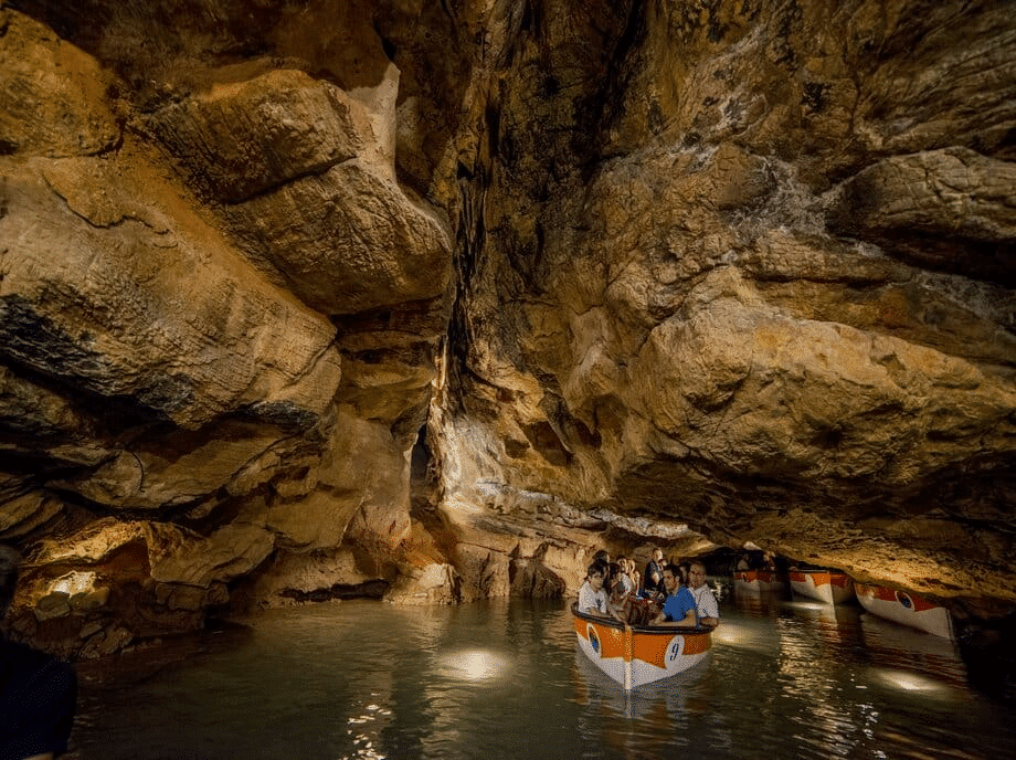 boat ride in the caves near valencia to stay cool