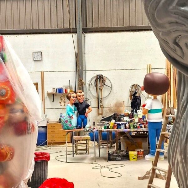 Fallas artist workshop in Valencia
