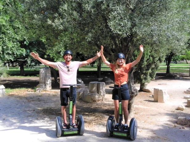 Partecipanti al tour in Segway